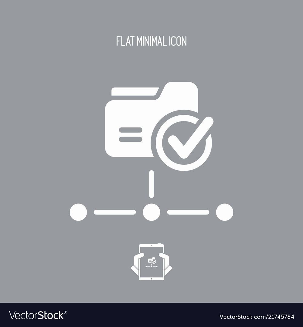 Shared folder - flat minimal icon