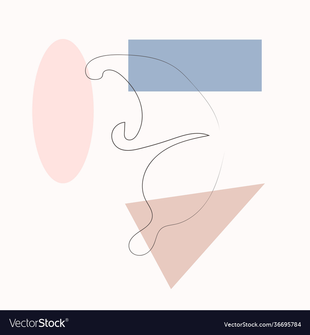 Simple butterfly one line drawing on minimal Vector Image Simple butterfly one line drawing on minimal