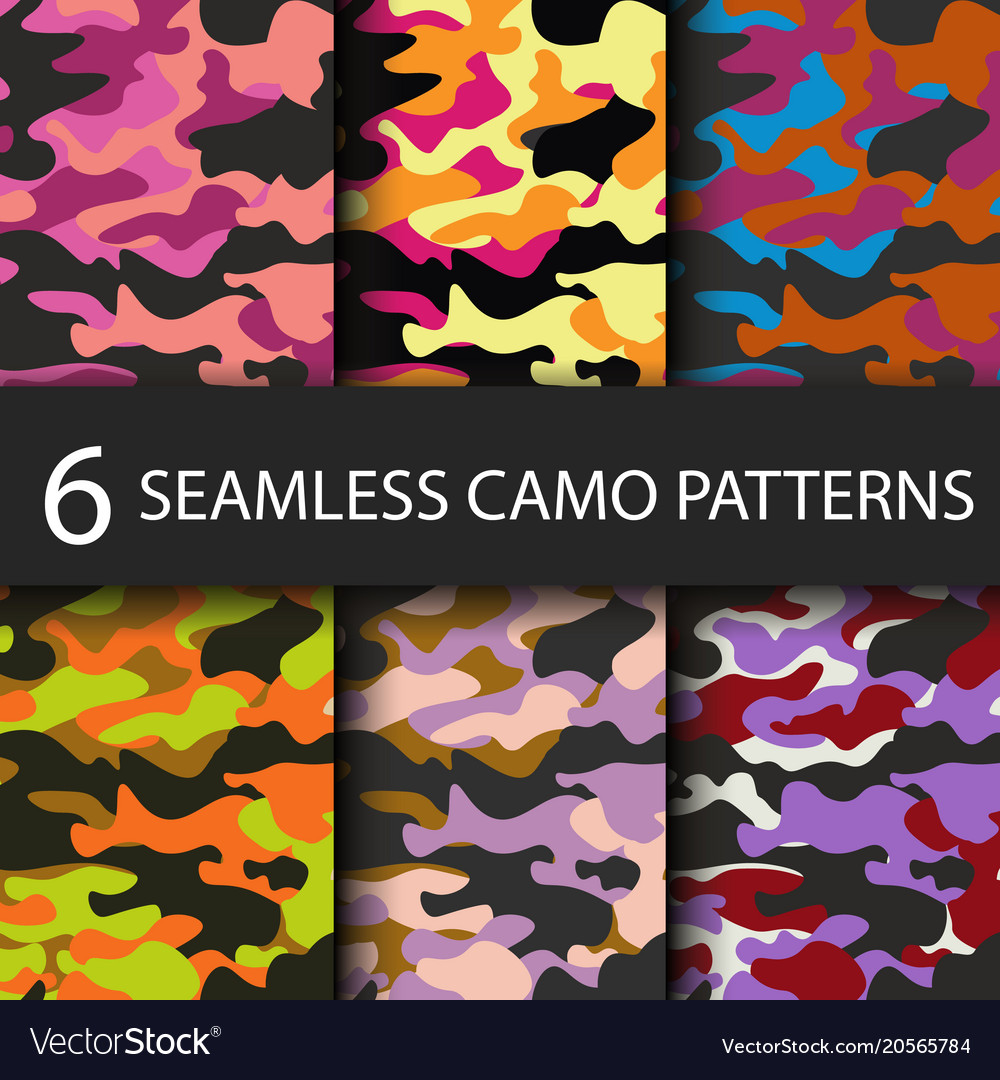 Six Camo Patterns - Seamless