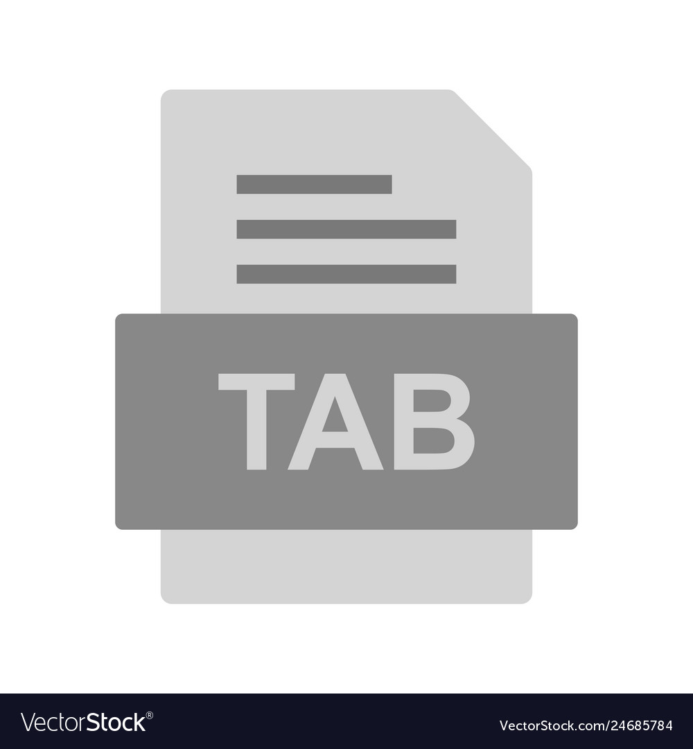 Tab file document icon