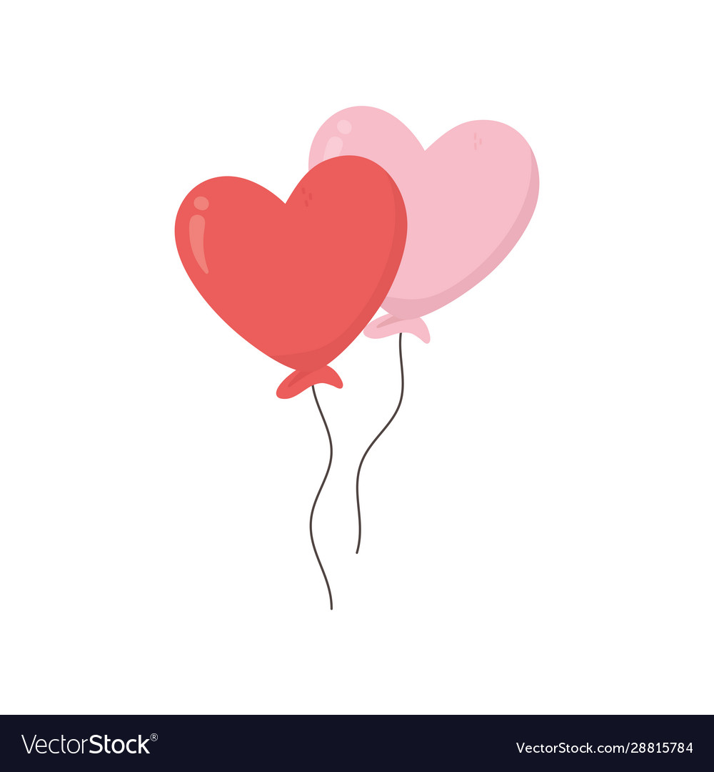 Valentine's Day Balloons Hearts