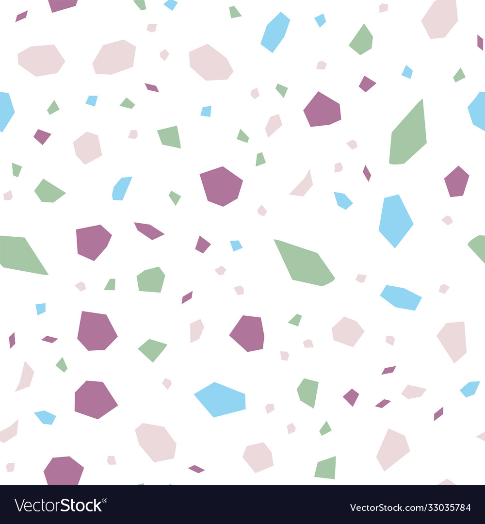 White terrazzo tile seamless pattern