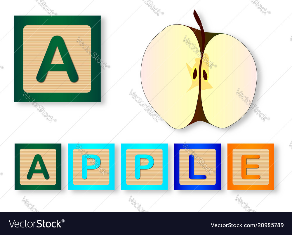 A is for apple