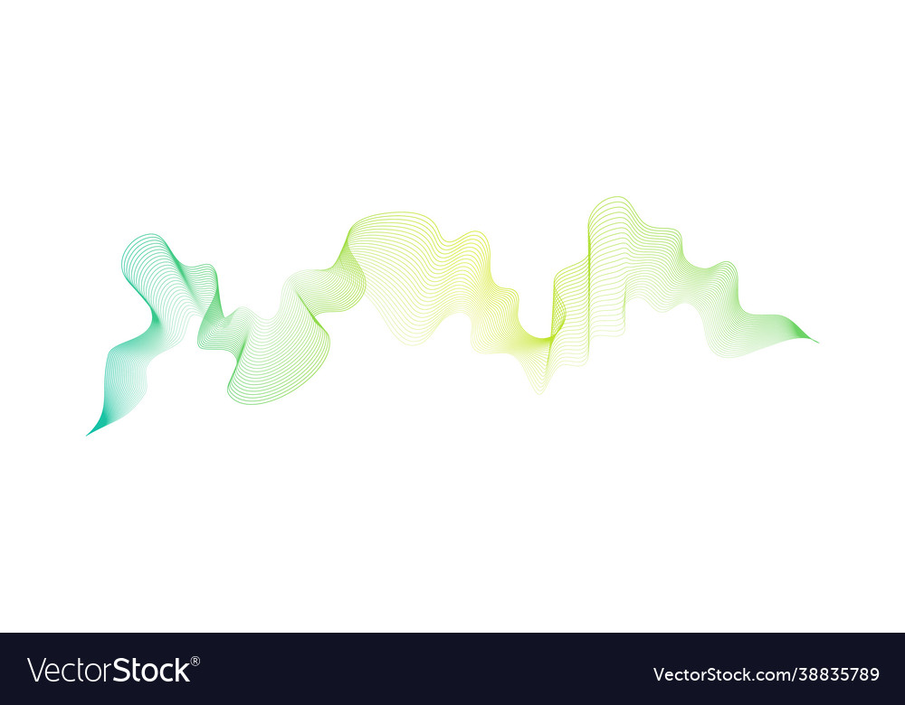Abstract backdrop with wave gradient lines vector image Abstract backdrop with wave gradient lines