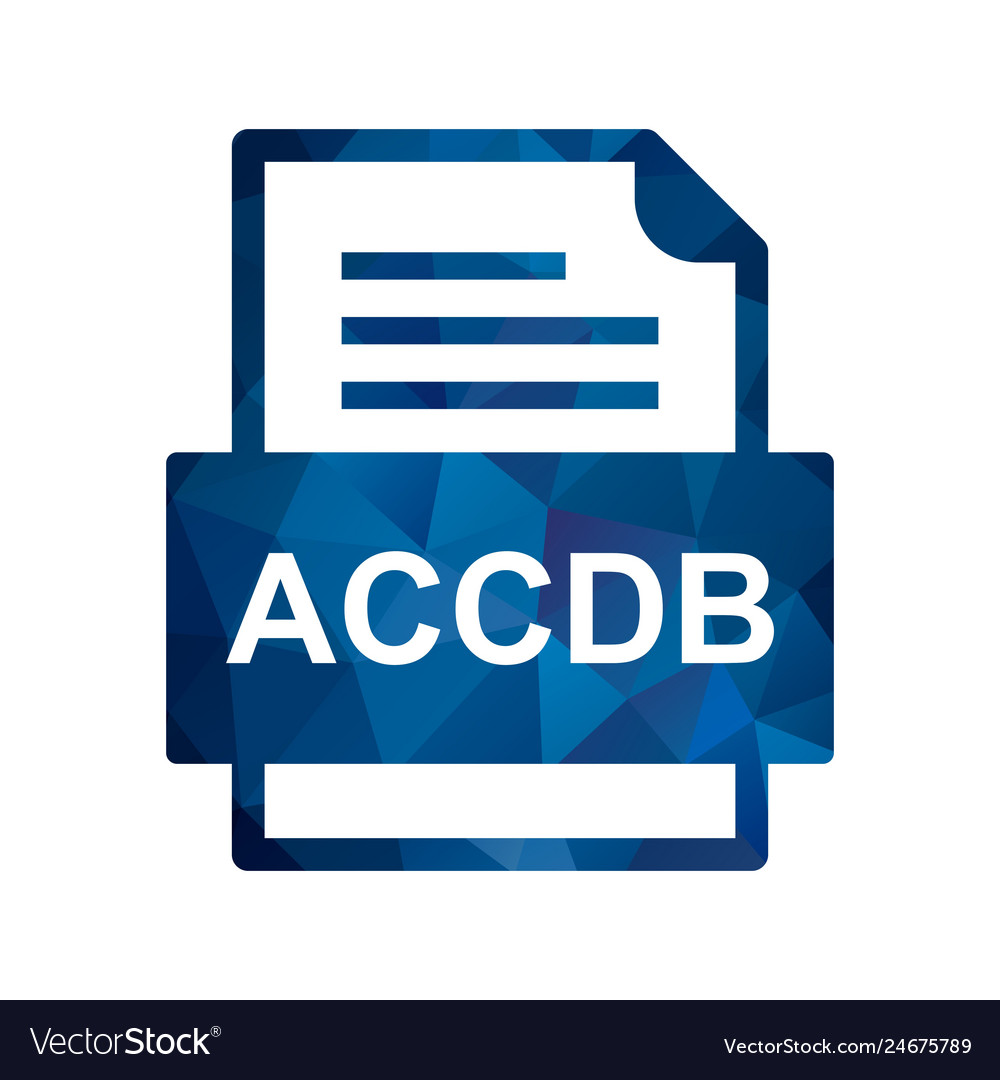 Accdb file document icon