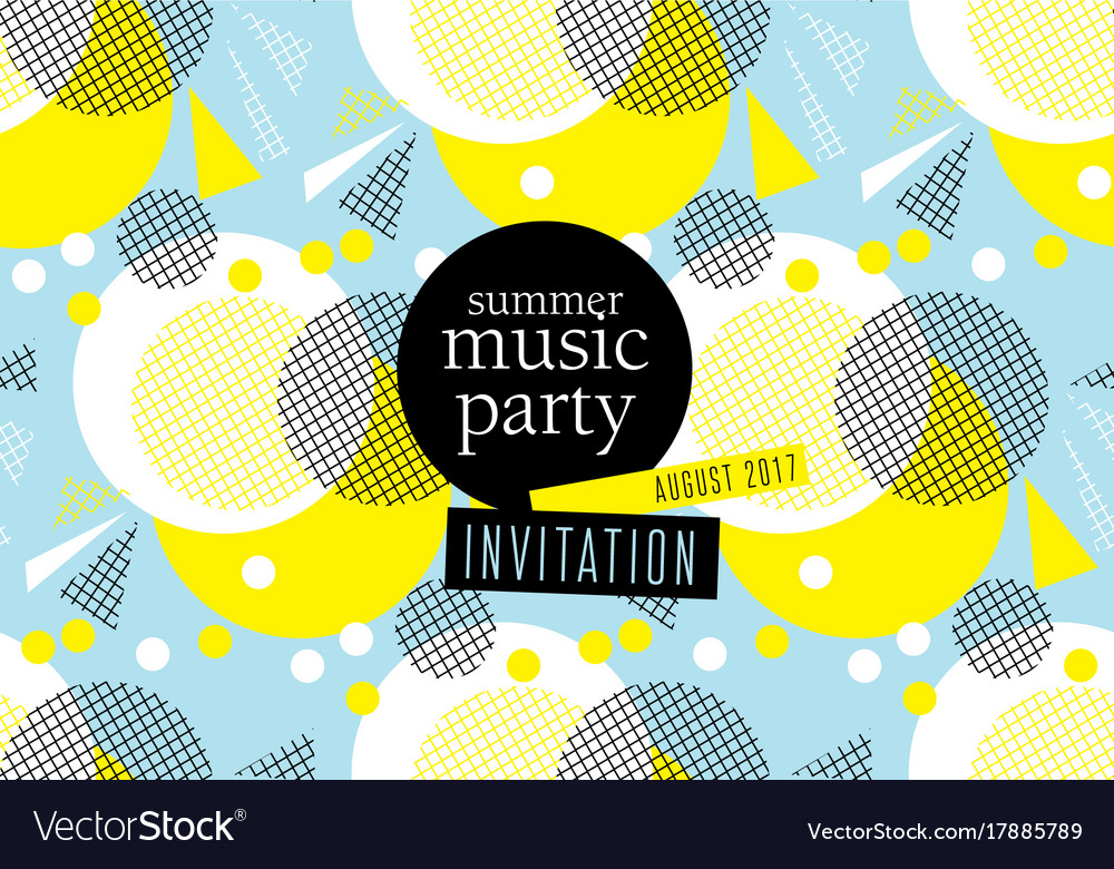 Concept modern abstract party poster