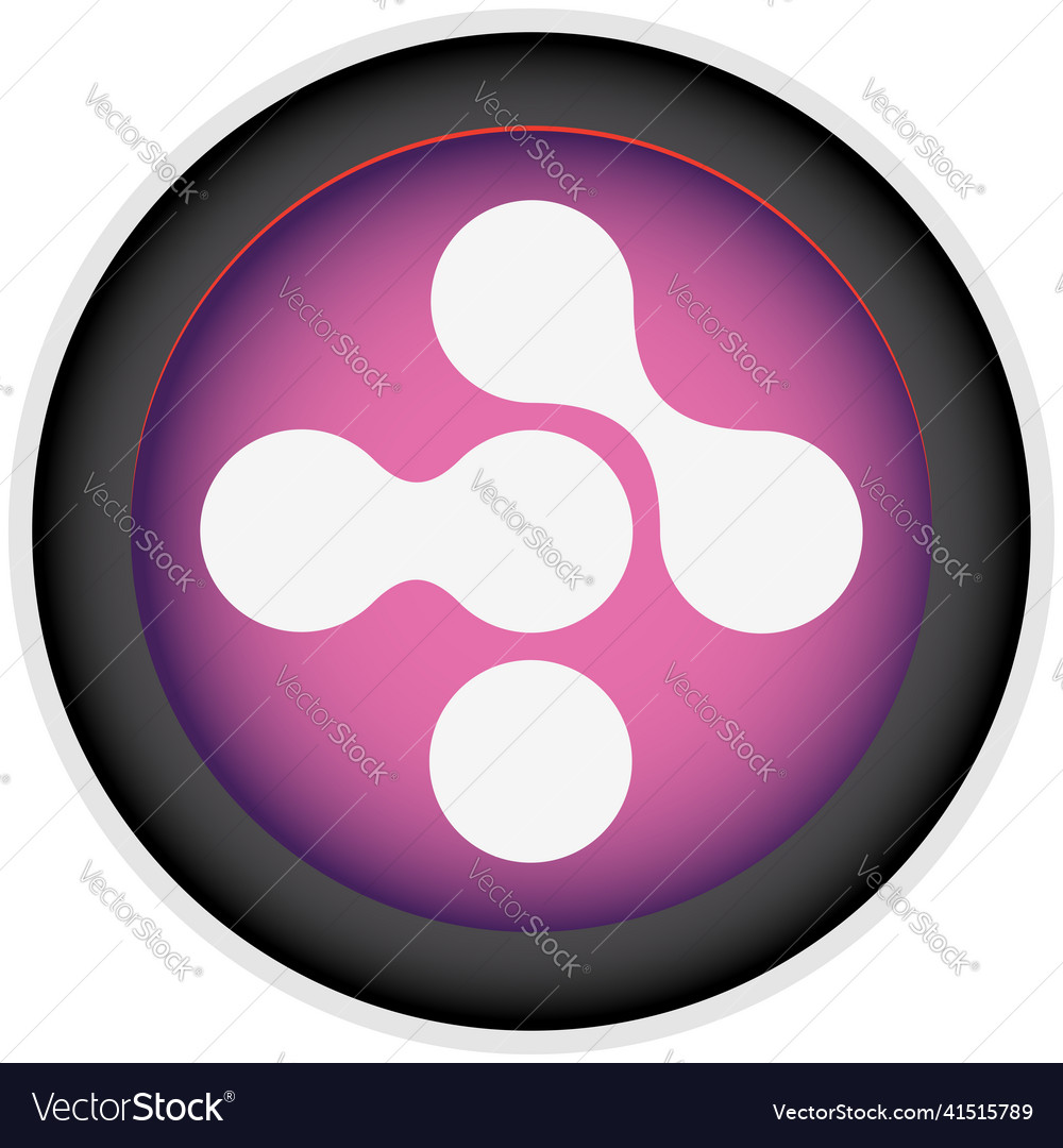 Connected circles nodes as technology tech vector image Connected circles nodes as technology tech