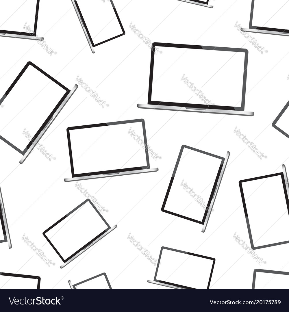 Laptop computer seamless pattern background