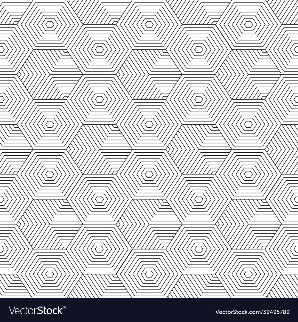 Linear hixagonal pattern