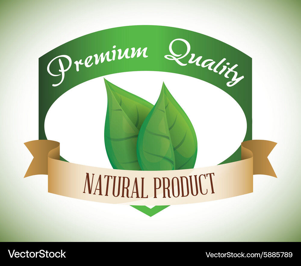 Natural product design Royalty Free Vector Image