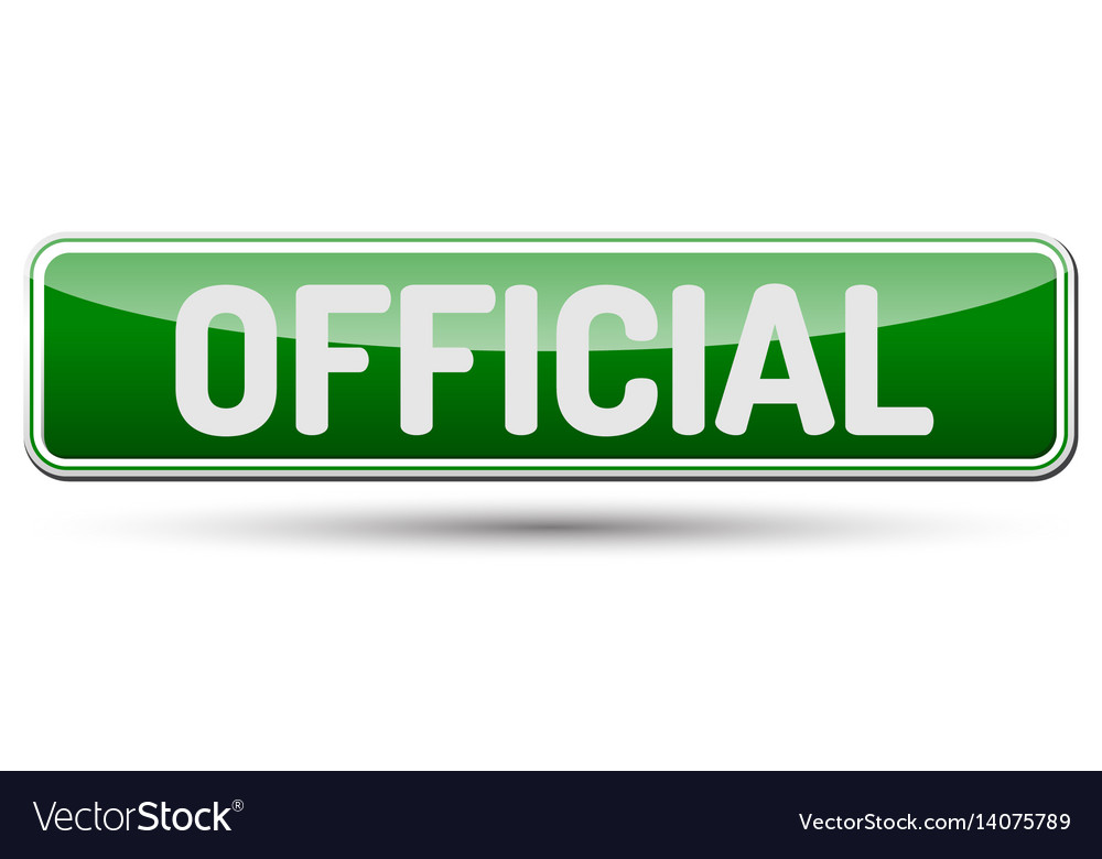 Official - abstract beautiful button with text