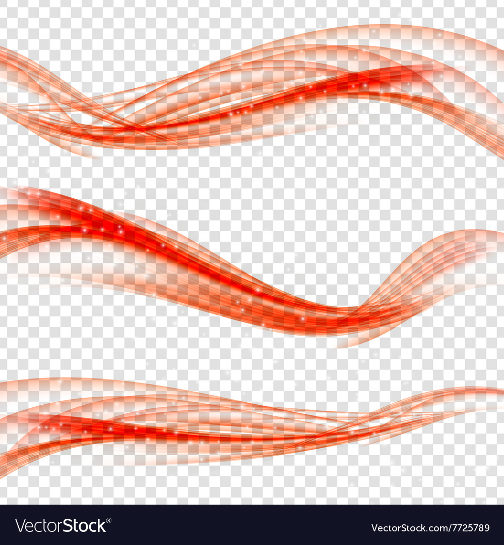 Red Abstract Wave Pattern