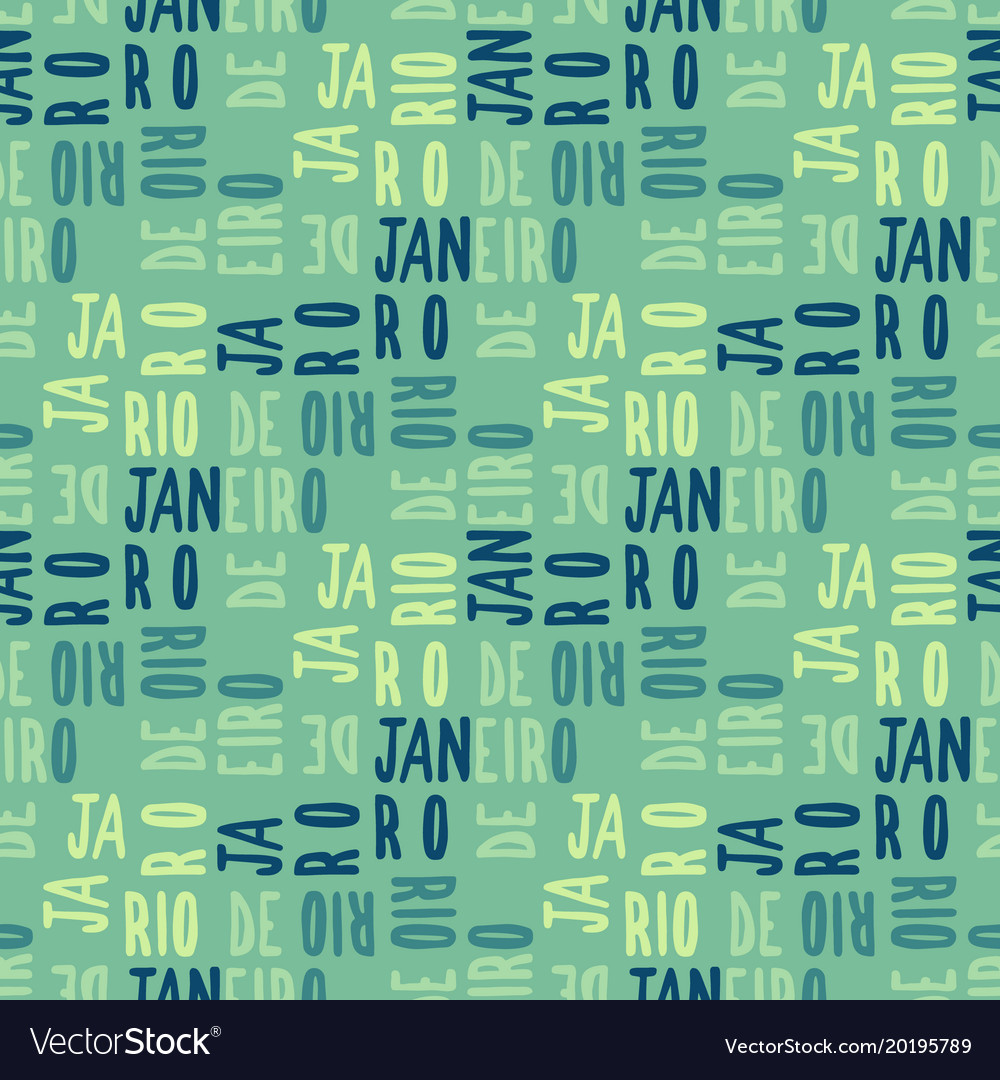 Rio de janeiro seamless pattern