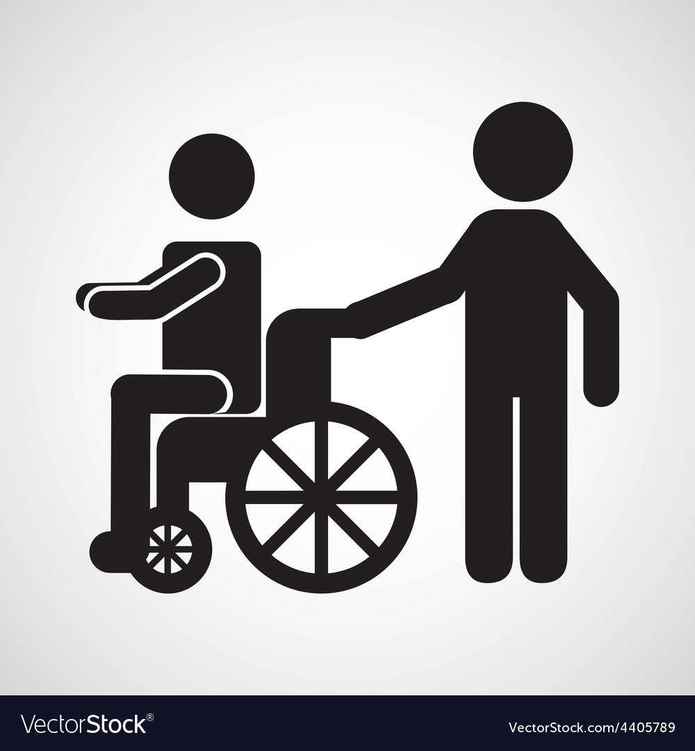 Wheelchair icon Royalty Free Vector Image - VectorStock