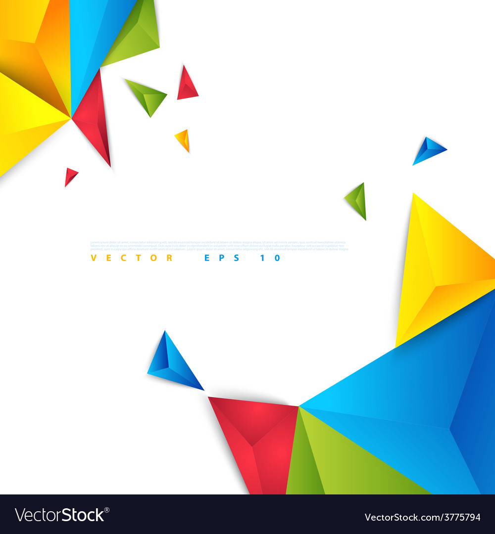 Abstract Colorful Polygon Background