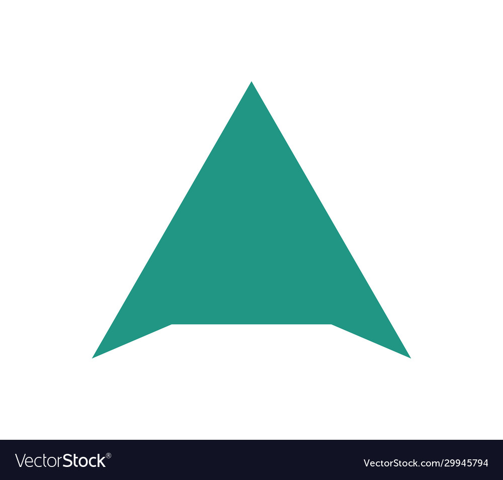 Arrow icon in on white background