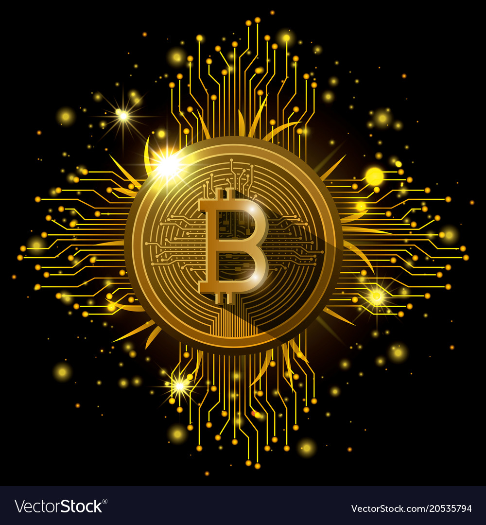 Bitcoin mining set icons