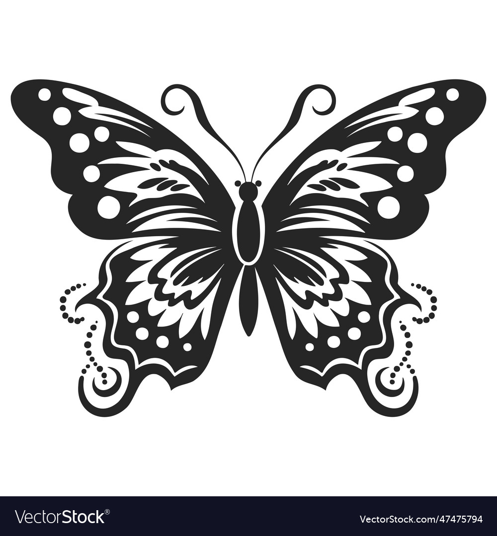 Butterfly icon isolated on white background eps Vector Image