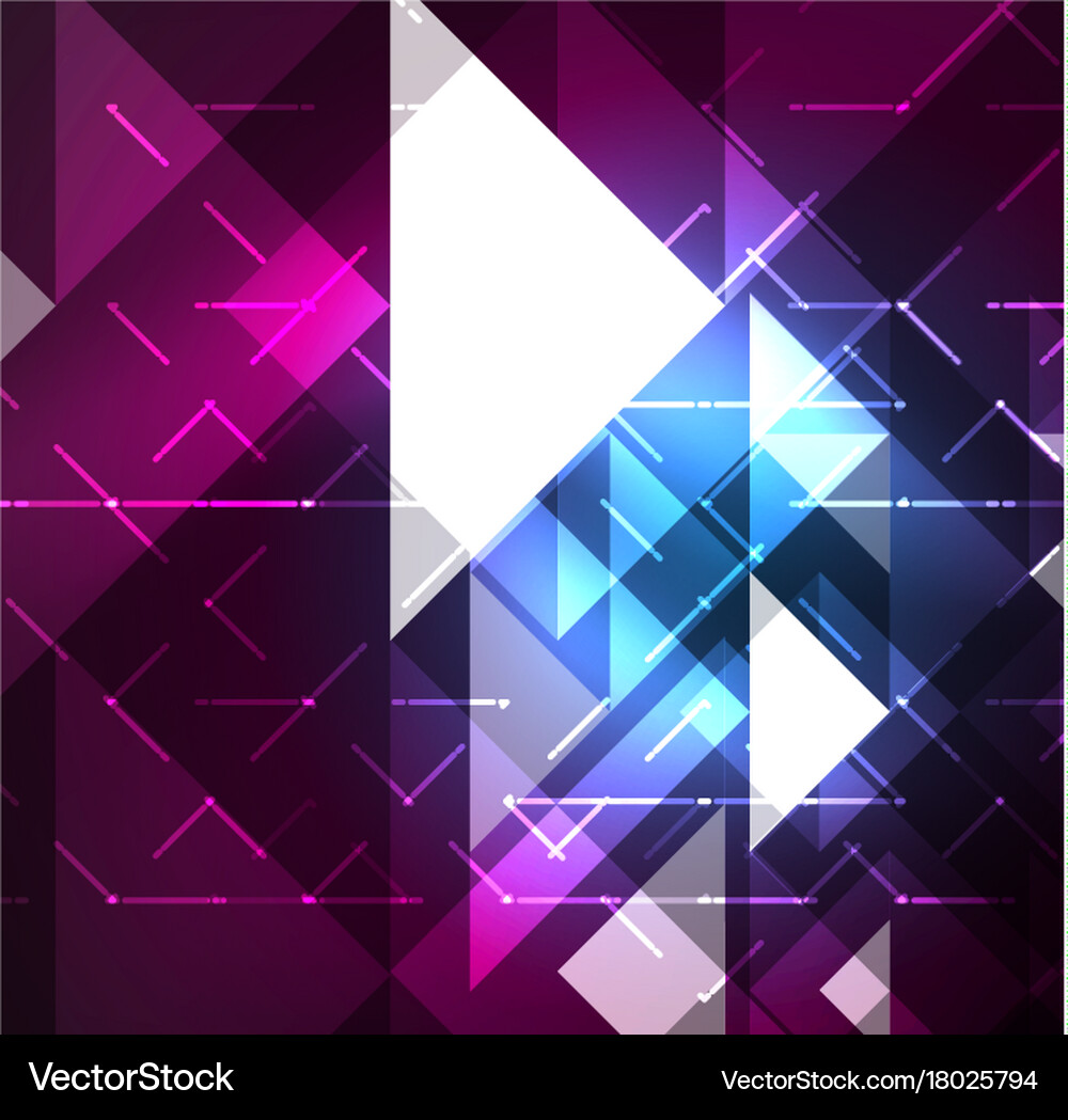 Cosmic electric background with shiny glowing Vector Image