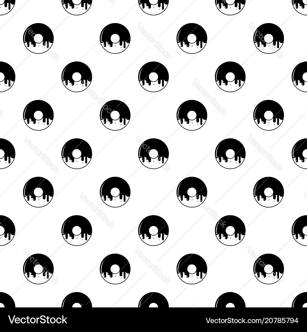Donut pattern seamless Royalty Free Vector Image