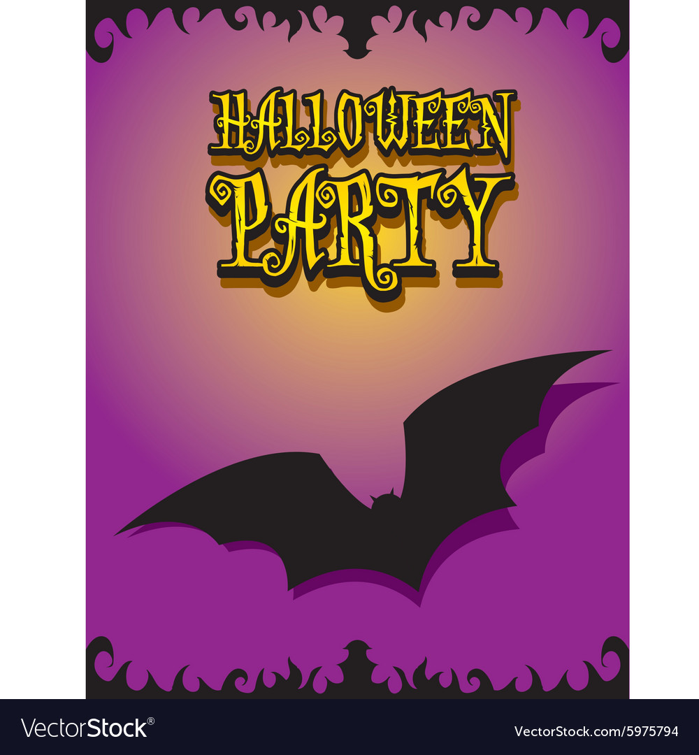 happy halloween card design template royalty free vector