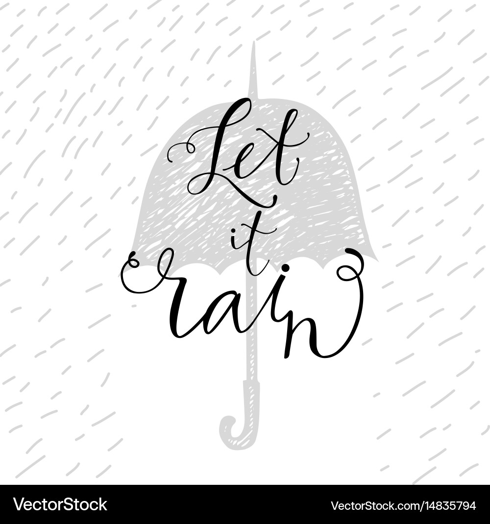 Hat and hand-drawn lettering Royalty Free Vector Image
