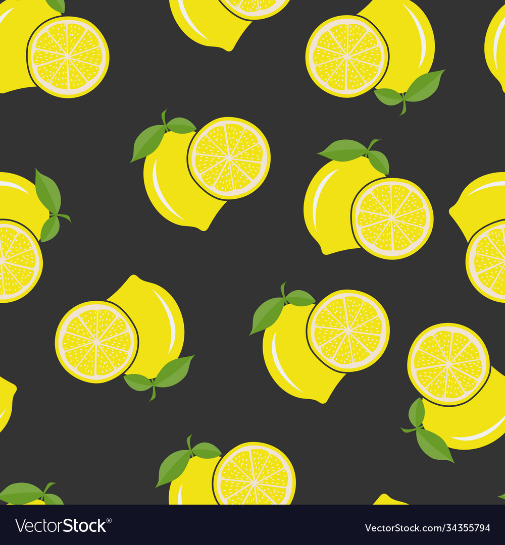 Lemon seamless abstract pattern for simple vector image Lemon seamless abstract pattern for simple