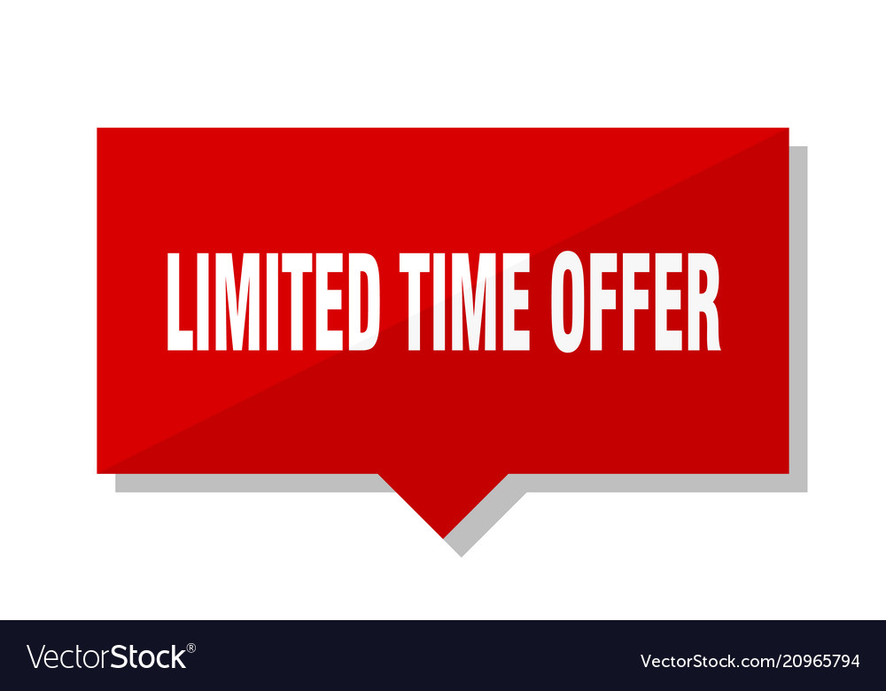 Red Price Tag - Limited Time Offer
