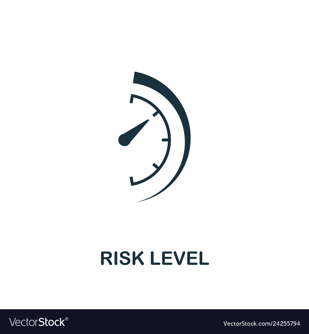 Risk level icon creative element design from Vector Image