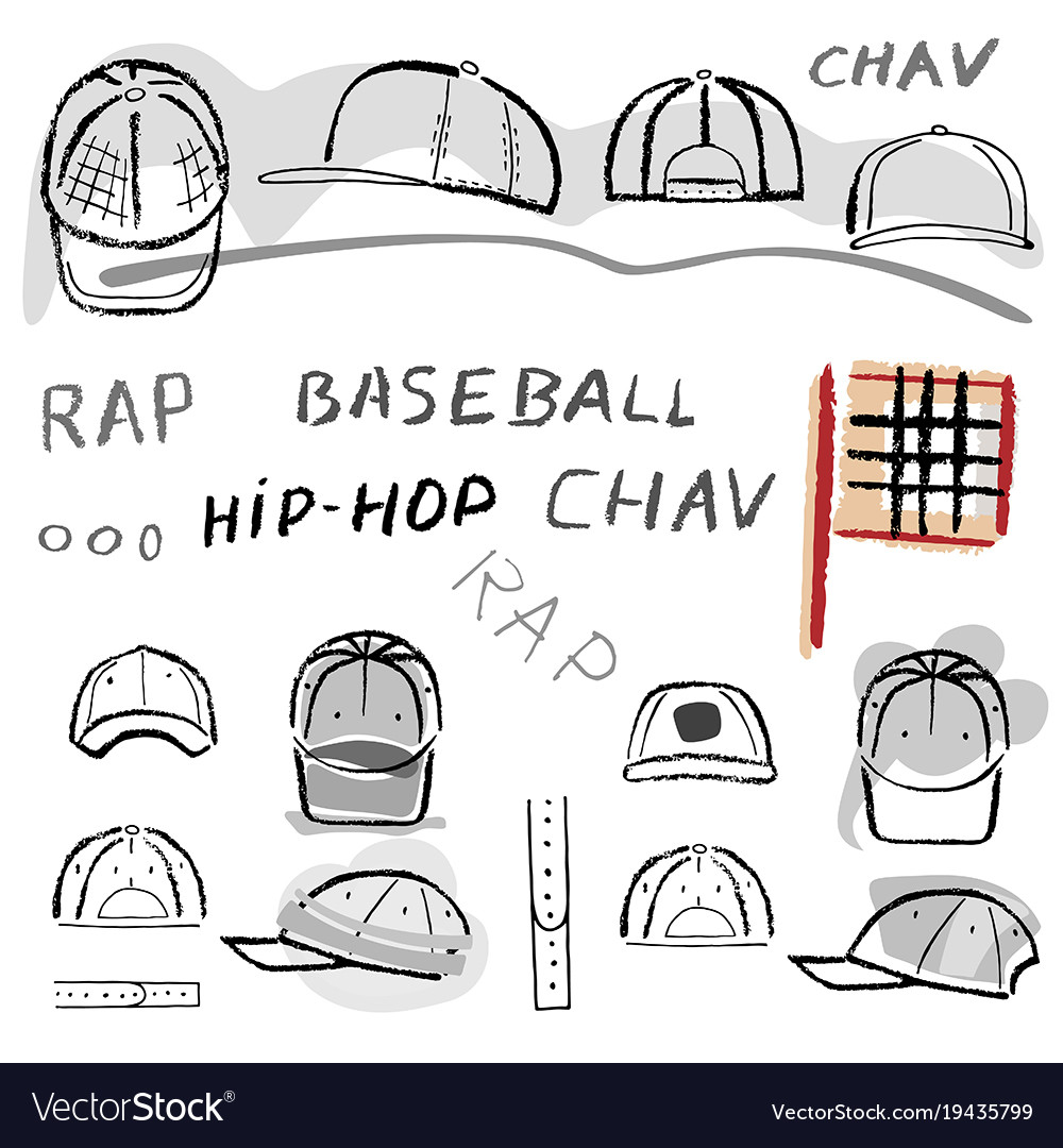 Baseball tennis rap cap chav set