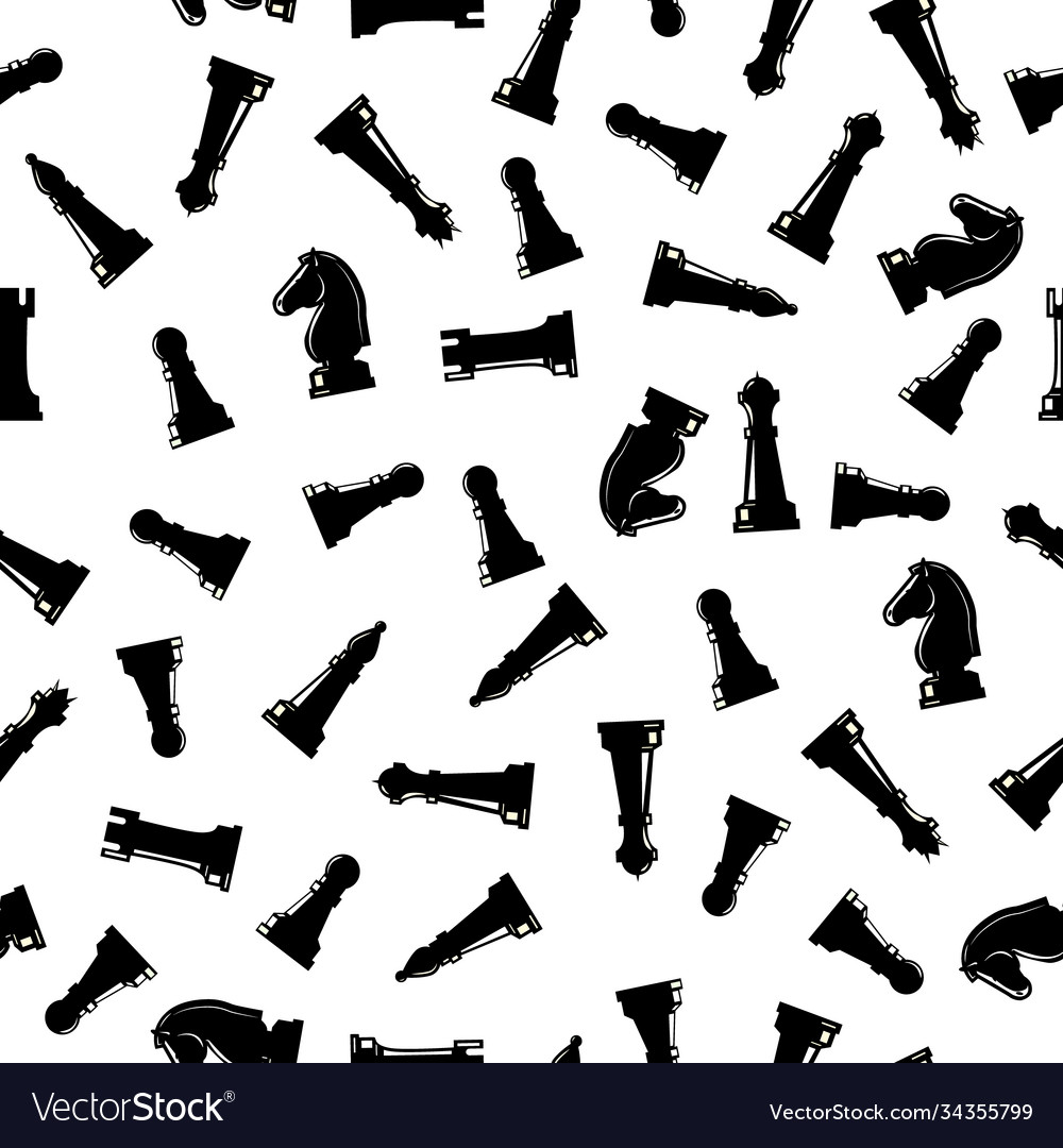 Chess seamless abstract pattern for simple Vector Image Chess seamless abstract pattern for simple