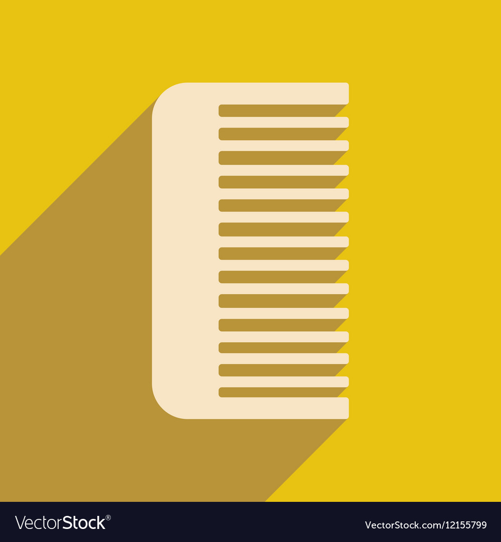 Flat with shadow icon and mobile application comb