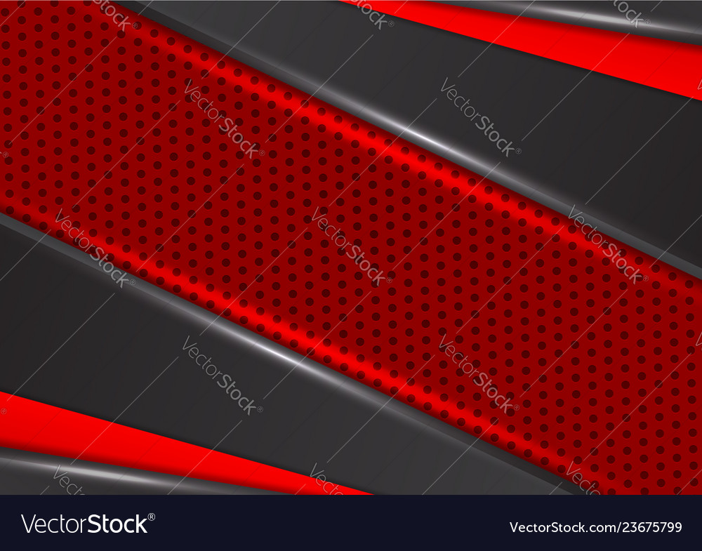 Geometric red and black color abstract background Vector Image Geometric red and black color abstract background