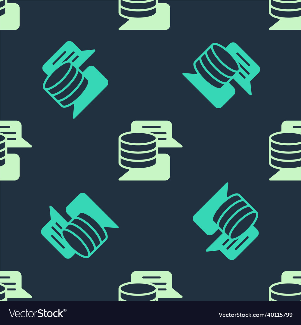 Green and beige server data web hosting icon vector image Green and beige server data web hosting icon