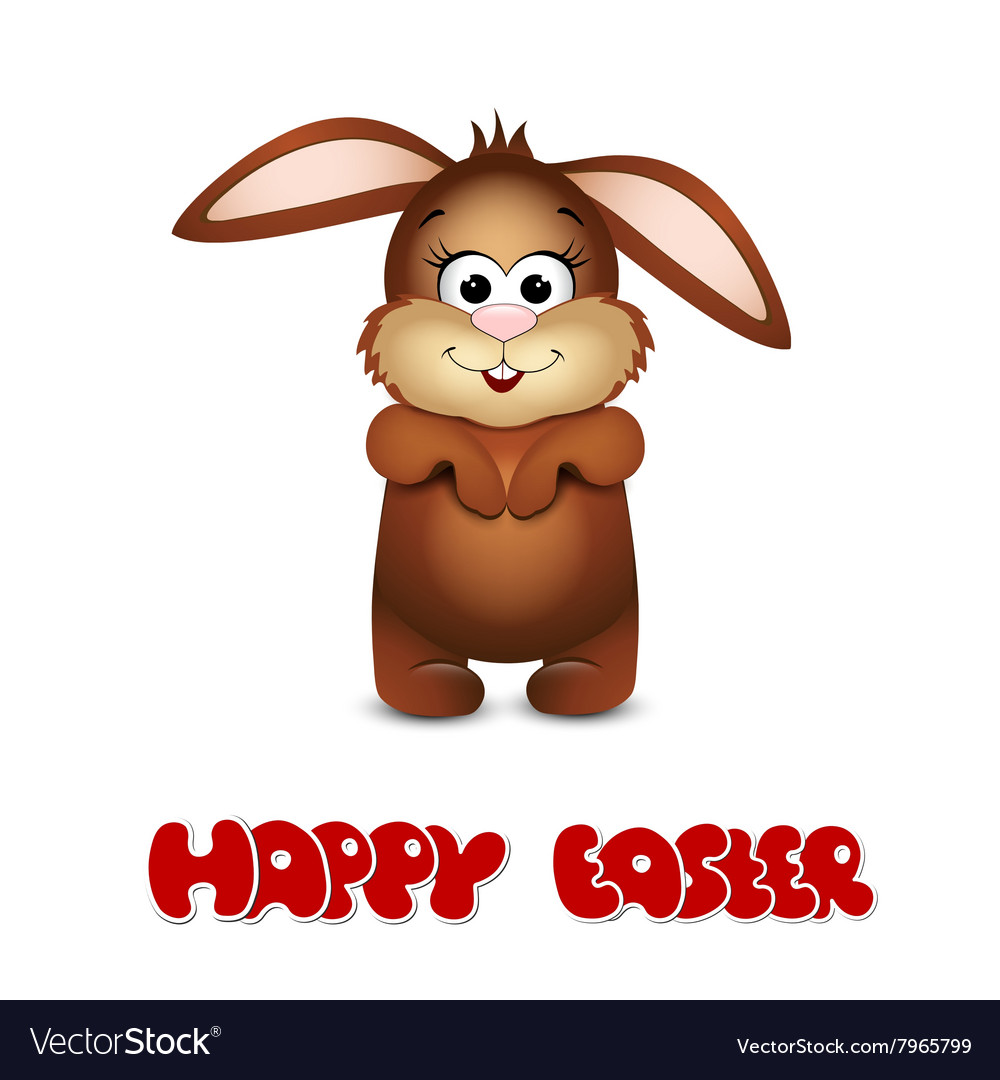 Happy easter cards with bunny royalty free vector image