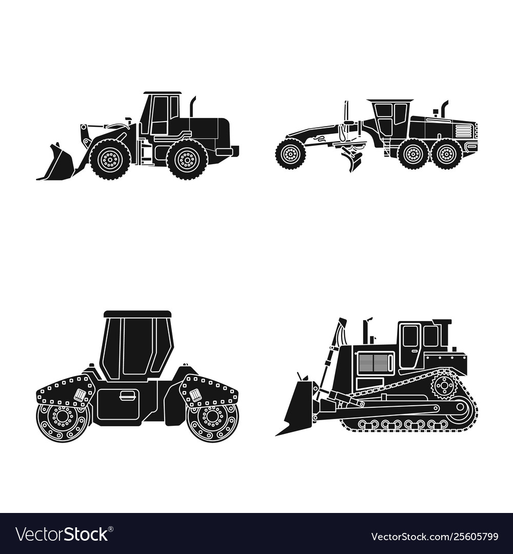 Isolated object build and construction logo vector image Isolated object build and construction logo