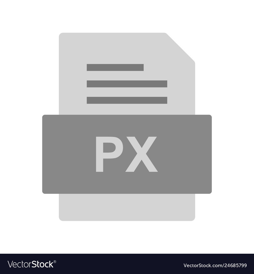 Px file document icon