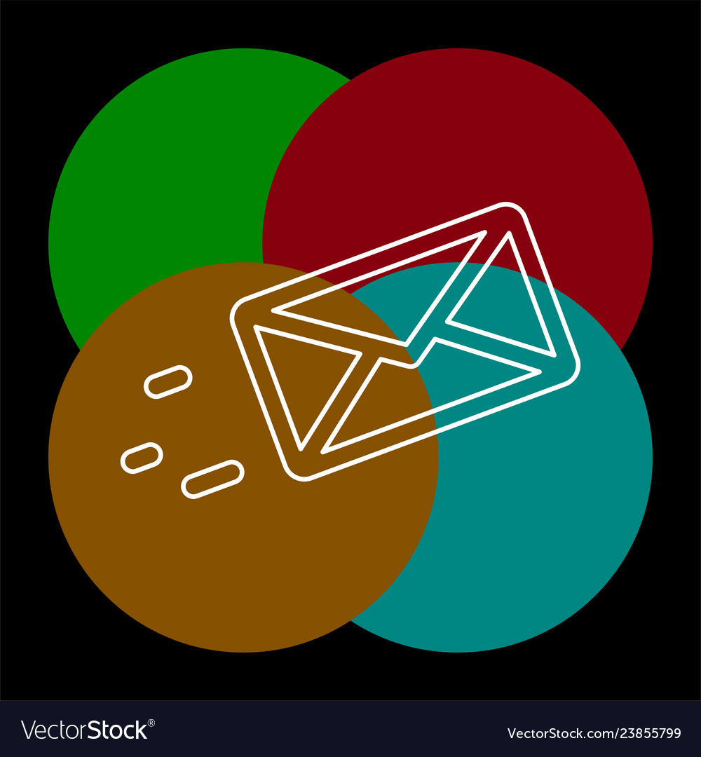 Sending message icon vector image Sending message icon