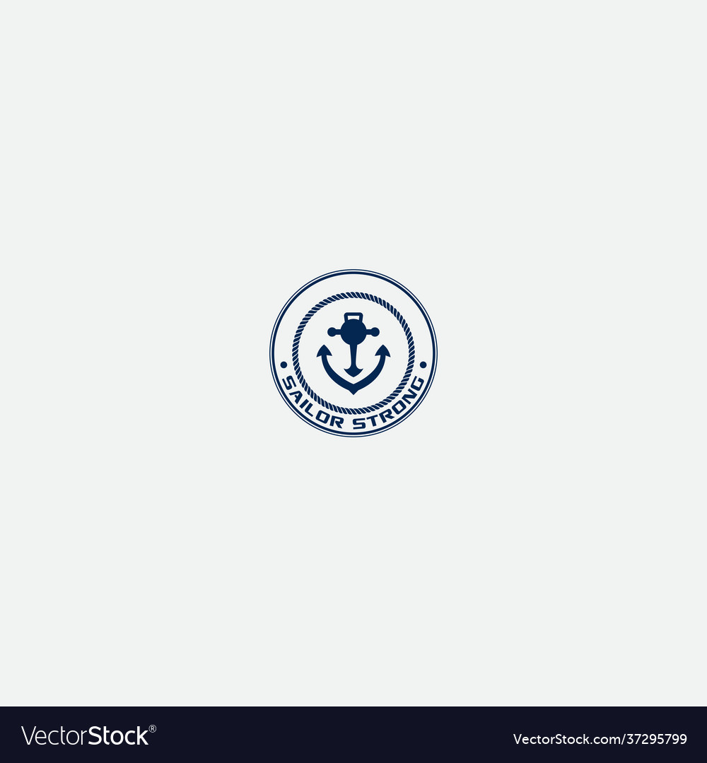 Starke Anker-Fitness-Navigation Badge Logo