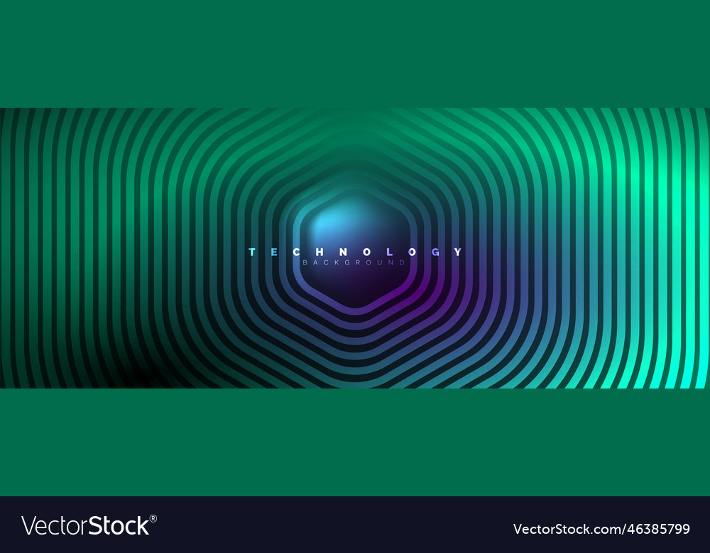 Techno shiny hexagons abstract background Vector Image Techno shiny hexagons abstract background