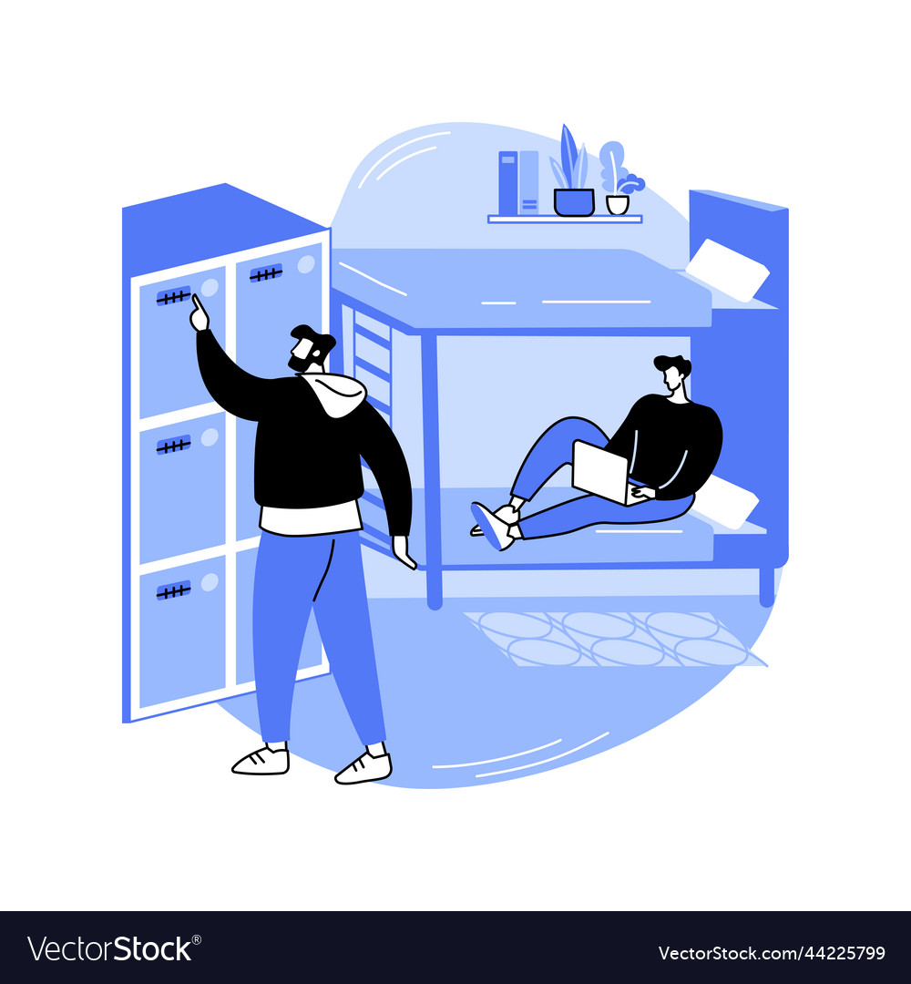 Using key locker isolated cartoon vector image Using key locker isolated cartoon
