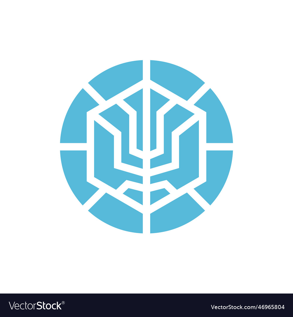 Abstract tech logo design futuristic technology Vector Image