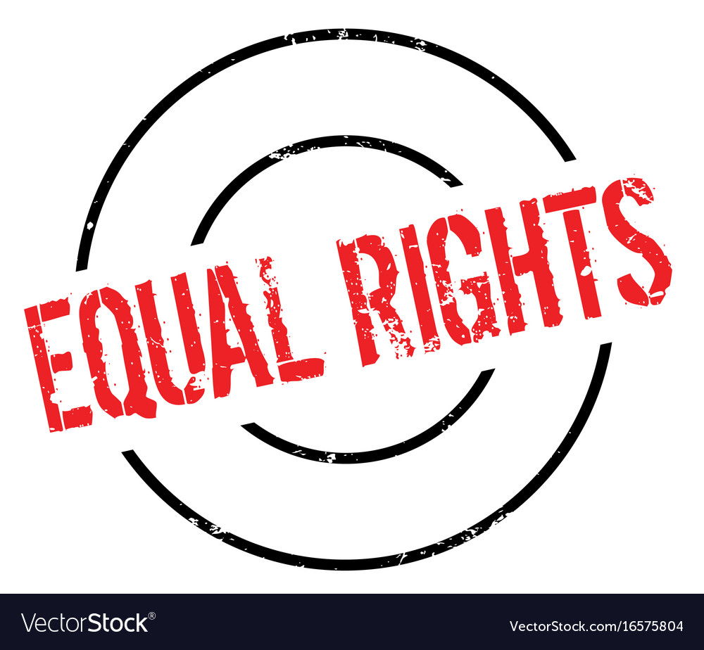 Equal rights rubber stamp Royalty Free Vector Image