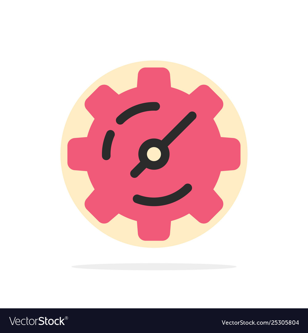 Gear setting timer abstract circle background vector image Gear setting timer abstract circle background