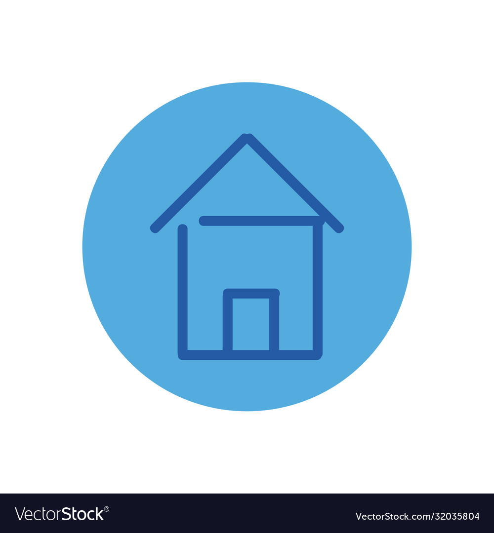 Isolated house block style icon design