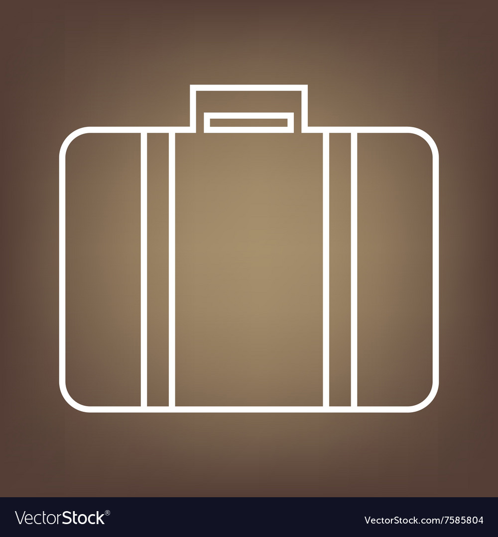 Line icon on the brown background