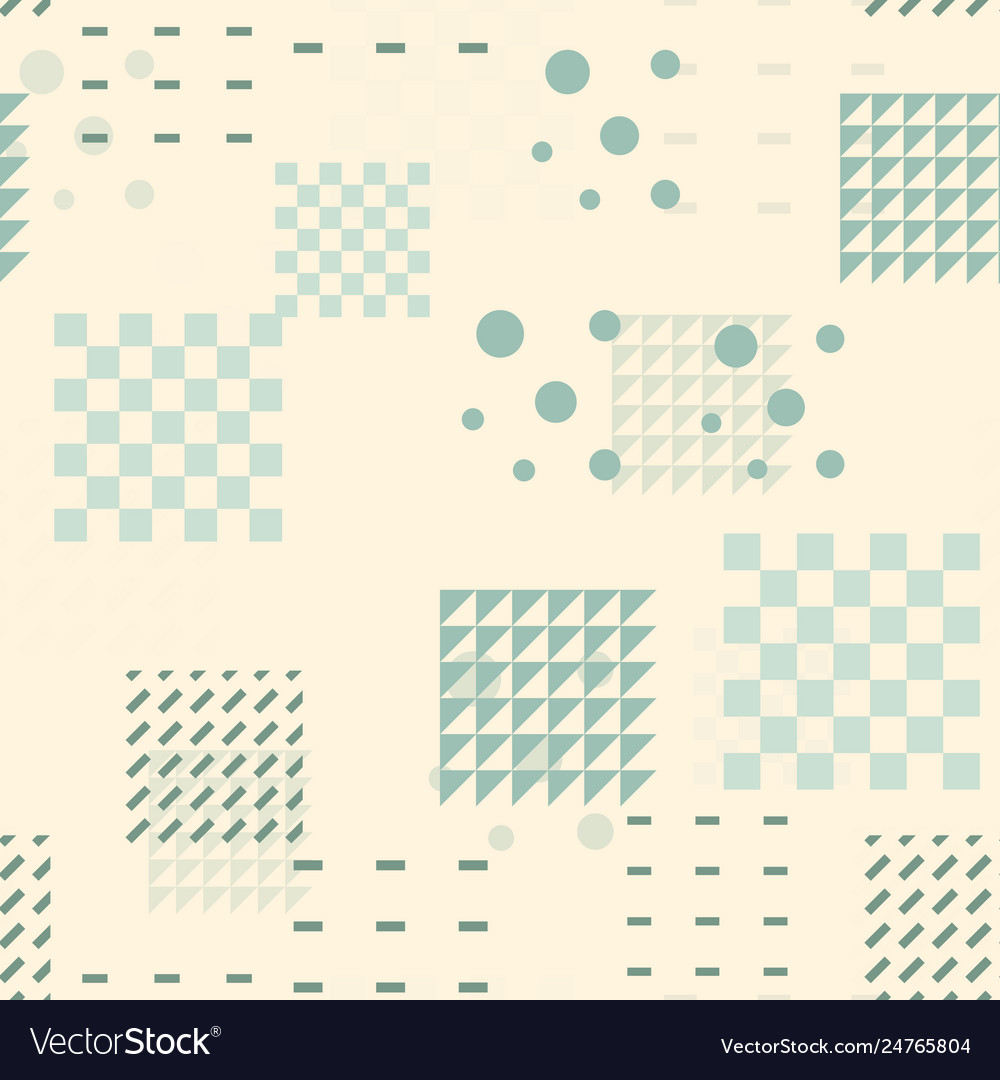 Random geometric seamless pattern