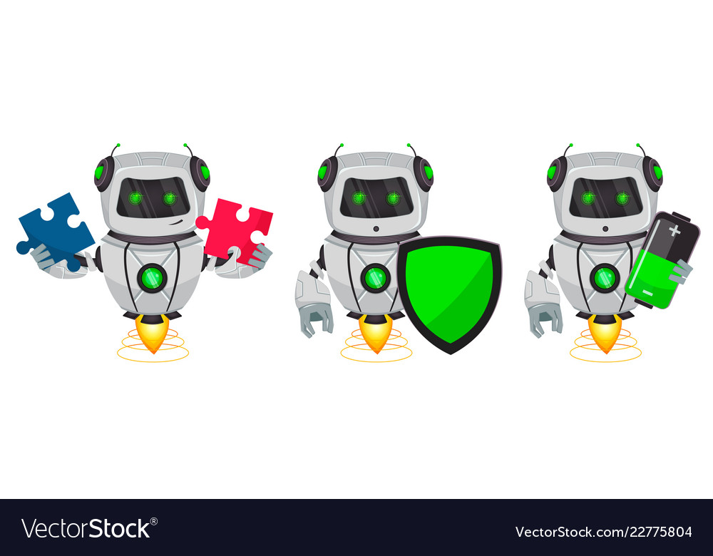 Robot with artificial intelligence bot