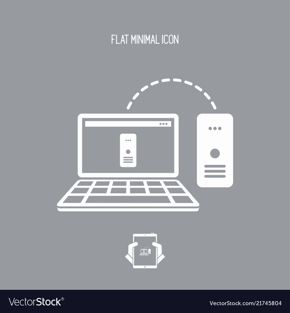 Server backup - flat minimal icon