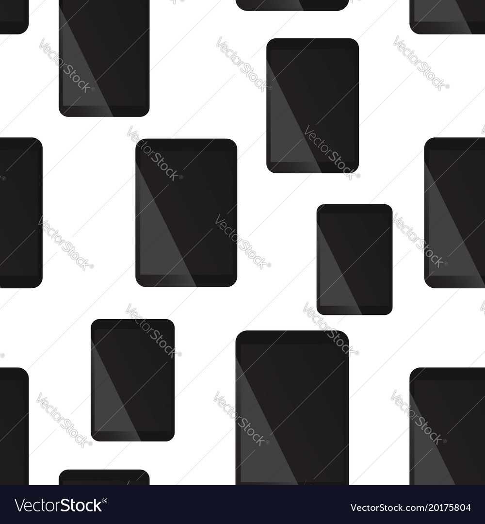 Tablet computer seamless pattern background